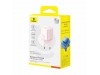 Baseus polnilec 45W USB TipC QC PD roza PicoGo