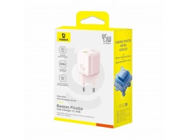 Baseus polnilec 45W USB TipC QC PD roza PicoGo