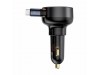 Baseus polnilec avtomobilski 12-24V 60W TipC PD QC črn Enjoyment Pro