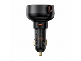Baseus polnilec avtomobilski 12-24V 60W TipC PD QC črn Enjoyment Pro