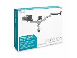 Digitus namizni nosilec za 3x monitor srebrno/črn DA-90363