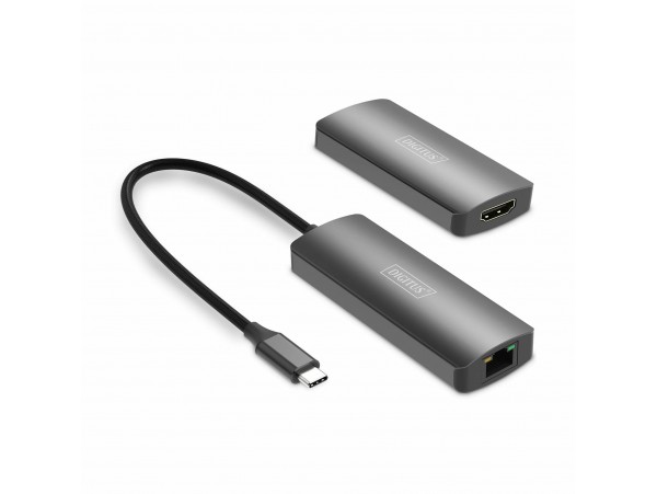 Digitus line extender TipC - HDMI RJ45-RJ45 do 30m 4K/120Hz DS-55343