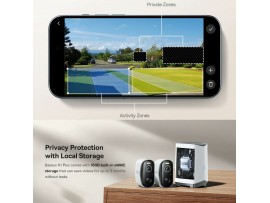 Baseus video nadzor brezžični kit N1 2-Cam 3.0MP kamera vgrajen akumulator