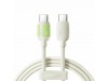 Joyroom kabel USB C-C 2m 60W bež silikonski luminescent S-A53