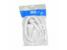 Bachmann podaljšek 250V spiralni 1m bel BM0010721