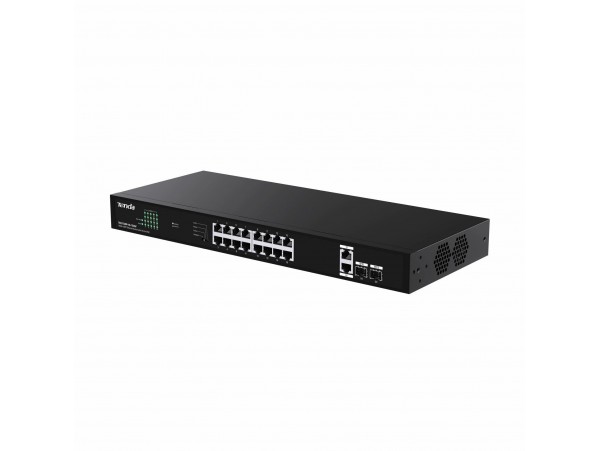 Tenda stikalo Giga 18-port rack 16x PoE 2xSFP TEG1120P-16-150W