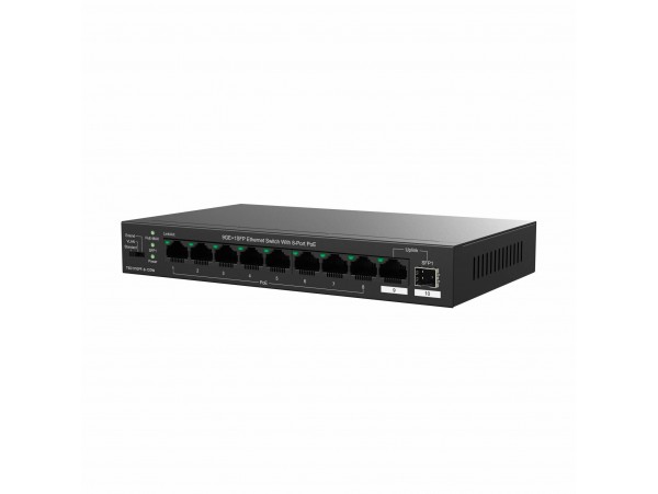 Tenda stikalo Giga 9-port 8x PoE + SFP kovinsko ohišje TEG1110PF-8-120W