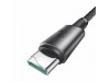 Joyroom kabel USB C-C 1.2m 60W črn pleten z magnetom S-A50