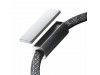 Joyroom kabel USB C-C 1.2m 60W črn pleten z magnetom S-A50
