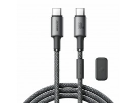 Joyroom kabel USB C-C 1.2m 60W črn pleten z magnetom S-A50