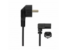 SBOX napajalni kabel 220V EURO 2m-kotni črn