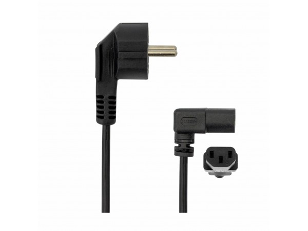 SBOX napajalni kabel 220V EURO 2m-kotni črn