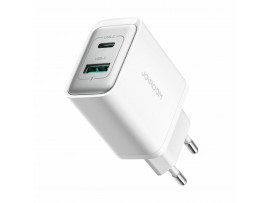Joyroom polnilec 30W USB TipC TipA GaN QC PD bel JR-TCF15