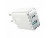 Joyroom polnilec 30W USB TipC TipA GaN QC PD bel JR-TCF15