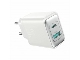 Joyroom polnilec 30W USB TipC TipA GaN QC PD bel JR-TCF15