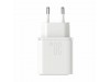 Joyroom polnilec 30W USB TipC TipA GaN QC PD bel JR-TCF15