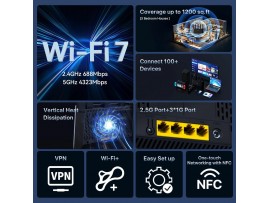Tenda usmerjevalnik WiFi7 BE 5100Mb 2,5Giga Dual-Band TE6L Pro
