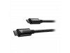 Baseus kabel USB C-C 3m 240W Tungsten Gold pleten E-Marker črn CAWJ040201
