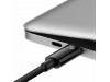 Baseus kabel USB C-C 3m 240W Tungsten Gold pleten E-Marker črn CAWJ040201