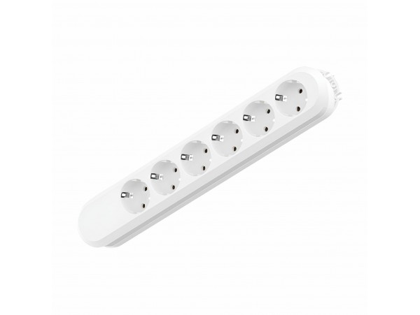 Bachmann podaljšek kabelski 6x250V brez kabla bel 381.246K