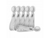 Joyroom vezice silikonske z magnetom set/6kos bele JR-ZS422