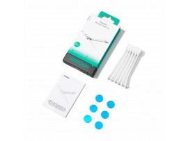Joyroom vezice silikonske z magnetom set/6kos bele JR-ZS422