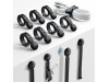 Joyroom vezice silikonske z magnetom set/6kos črne JR-ZS422