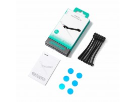 Joyroom vezice silikonske z magnetom set/6kos črne JR-ZS422
