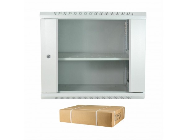 DATECH zidni kabinet 12U 635 600x600 siv + polica DP.6612.9000