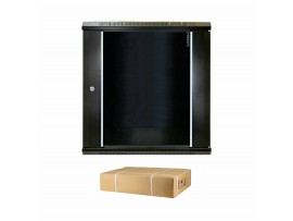 DATECH zidni kabinet 12U 635 600x450 črn + polica DP.6412.9001