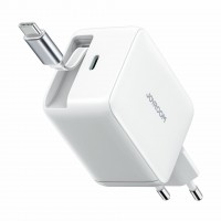 Joyroom polnilec 67W USB TipC GaN QC PD s kablom bel JR-TCL06