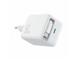 Joyroom polnilec 65W USB TipC GaN QC PD s kablom bel JR-TCL06