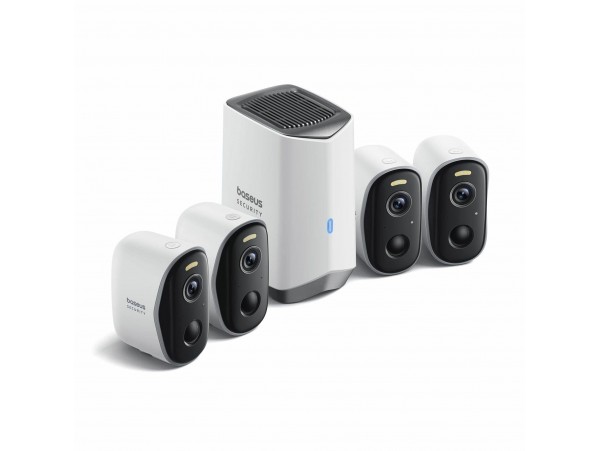 Baseus video nadzor brezžični kit N1 4-Cam 3.0MP kamera vgrajen akumulator