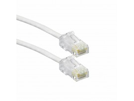 Leviton patch UTP CAT.6 0,6m bel 3,8mm P24 HighFlex 6H4P0-02W