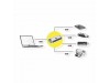 Secomp hub USB 3.0 4xTipA 12cm siv S3017