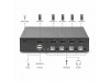 Digitus KVM stikalo 4x1 namizni DisplayPort/USB 4K DS-12891
