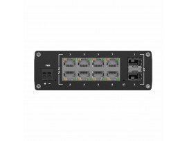 Teltonika stikalo Giga  8-port 8x PoE 2xSFP 240W DIN Mini managed TSW202