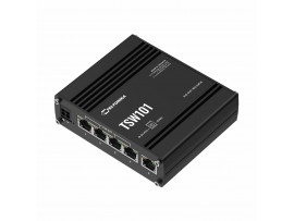 Teltonika stikalo Giga 5-port 4x PoE 60W DIN Mini kovinsko ohišje TSW101