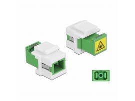 Delock optični adapter I člen Keystone SC Simplex protiprašna vratca zelen Delock optični adapter I člen Keystone SC Simplex protiprašna vratca zelen