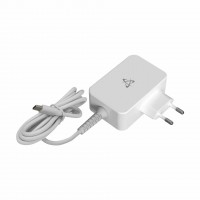 SBOX napajalnik za prenosnike 65W Tip C bel TC-65W