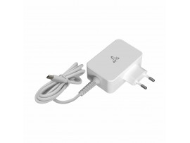 SBOX napajalnik za prenosnike 65W Tip C bel TC-65W