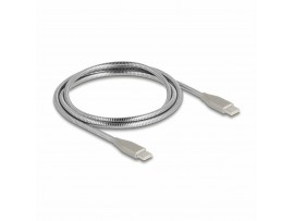 Delock kabel USB C-C 1m 60W 20V 3A kovinski ovoj 81259 Delock kabel USB C-C 1m 60W 20V 3A kovinski ovoj 81259