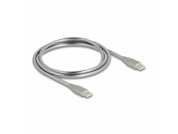 Delock kabel USB C-C 1m  60W 20V 3A kovinski ovoj 81259