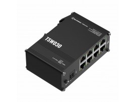 Teltonika stikalo 100M 8-port DIN mini kovinsko ohišje TSW030