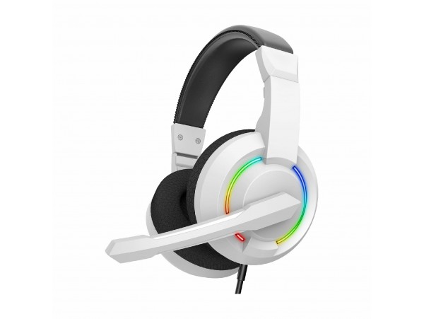 BARACUDA slušalke+mikrofon bele gaming BGH-021 HYDRA-W