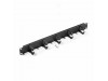 KELine organizator 1U rack 42x37mm kovinski črn RAB-VP-X01-A2