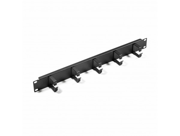 KELine organizator 1U rack 42x37mm kovinski črn RAB-VP-X01-A2