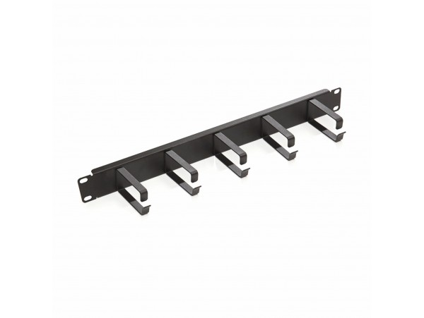 KELine organizator 1U rack 42x73mm kovinski črn RAB-VP-X21-A2