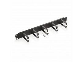 KELine organizator 1U rack 42x73mm kovinski črn RAB-VP-X21-A2
