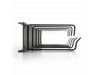 KELine organizator 1U rack 42x73mm kovinski črn RAB-VP-X21-A2